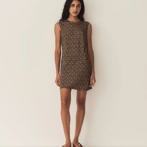 Doen Black and Brown Mini Dress